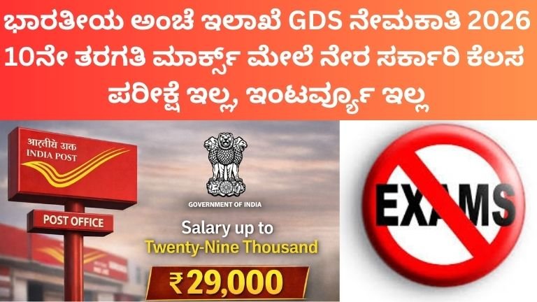 ಭಾರತೀಯ-ಅಂಚೆ-ಇಲಾಖೆ-GDS-ನೇಮಕಾತಿ-2026