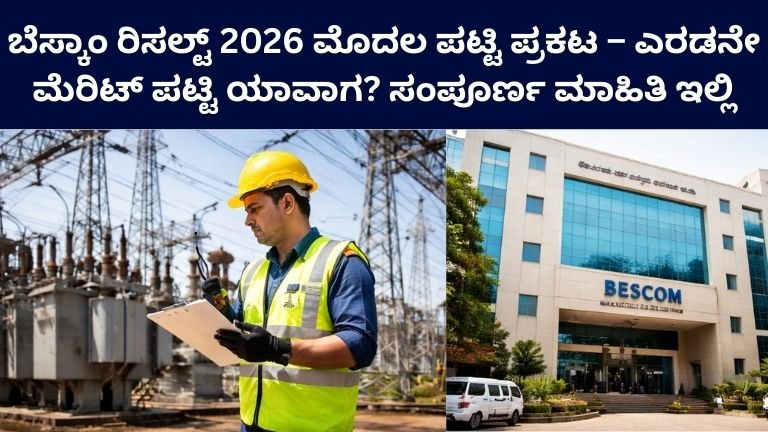 BESCOM Result 2026