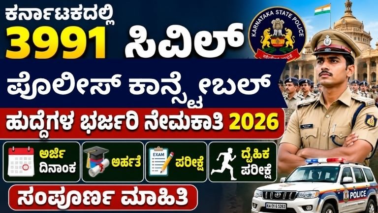 Karnataka Police Recruitment 2026