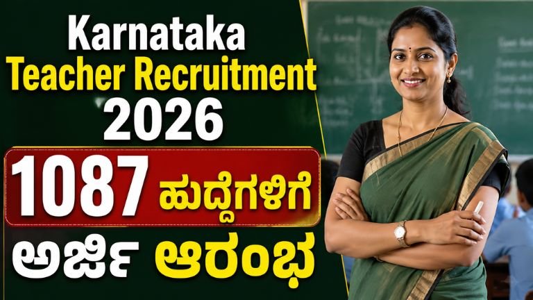 Karnataka Teacher Recruitment 2026